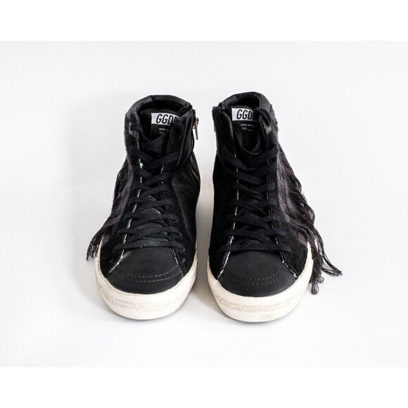 Size 43 | 10 US -  SLIDE Black Calfskin Men\'s Sneakers High-Top main image 10